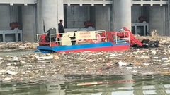 Yongsheng, la nave di raccolta rifiuti in funzione #garbagecollectionmachine #garbagecleaninginriver